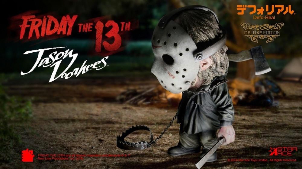 Star Ace Toys Soft Vinyl Defo-Real Series Friday the 13th Jason Voorhees Deluxe Vinyl Figure